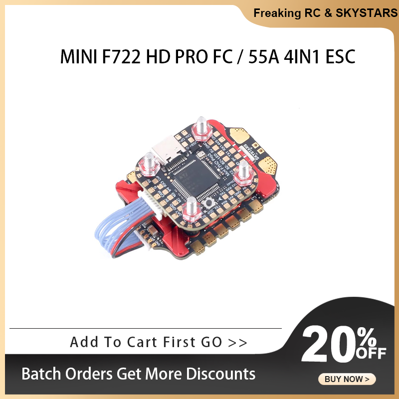 SKYSTARS-Drone de corrida com  - Foxeer Reaper F4 128K 65A Esc avaliação e preço